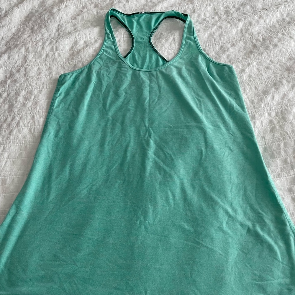 Heathered mint colored cool racerback CRB tank